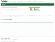 Tablet Screenshot of gstestingllc.com